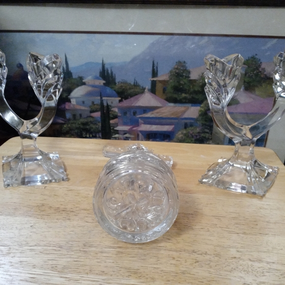 Princess House / Mikasa Crystals Accents Princess House Crystal Crossdishgermanymikasa